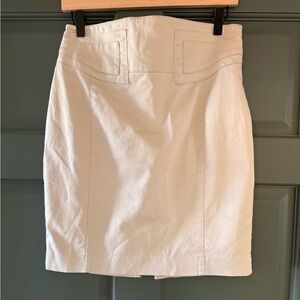 Express Classic Light Tan Lined Pencil Skirt